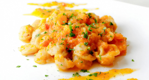 Ricetta vegan del giorno: orecchiette con zucca, tahina e limone